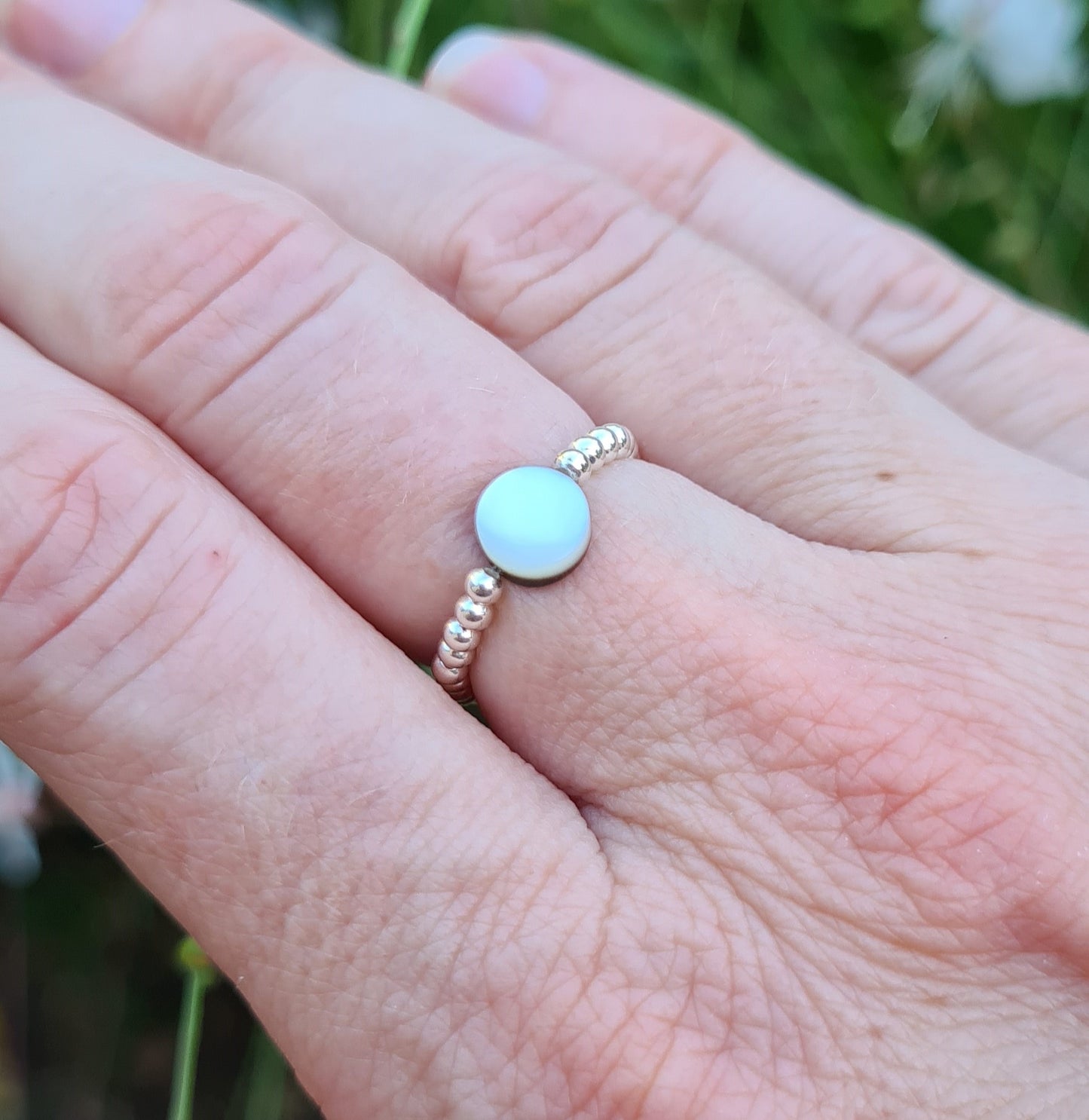 Bague"Nina" Nacre Argent 925 ou Gold filled