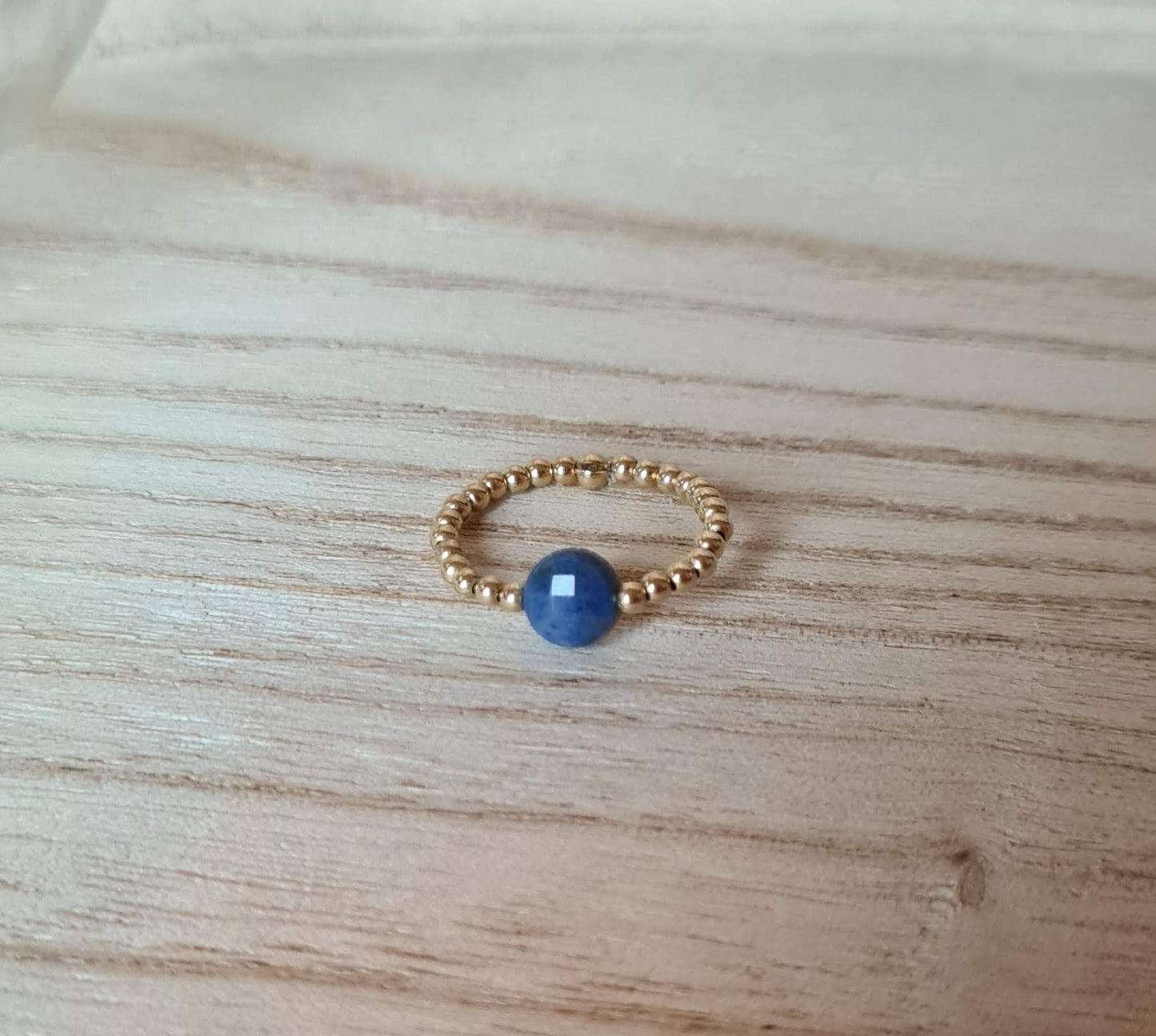 Bague"Nina" Dumortiérite Argent 925 ou Gold filled