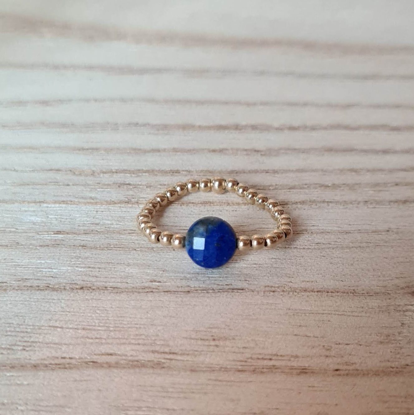Bague"Nina" Lapis Lazuli Argent 925 ou Gold filled