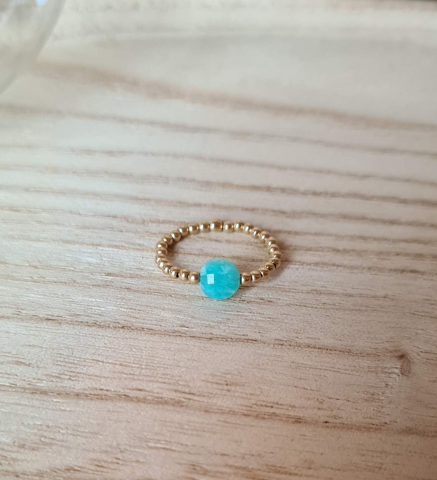 Bague"Nina" Amazonite Argent 925 ou Gold filled