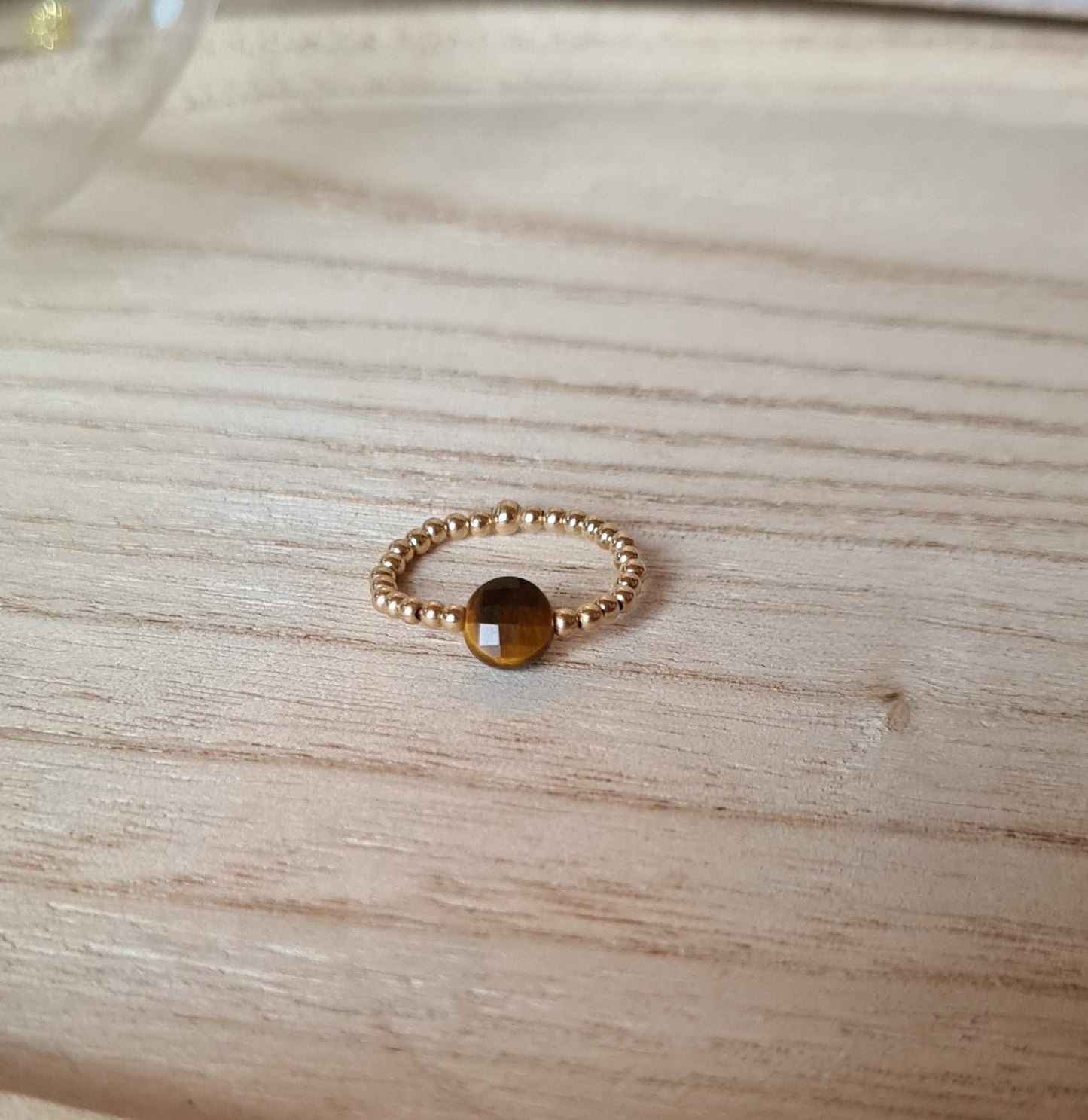 Bague"Nina" Oeil de tigre Argent 925 ou Gold filled