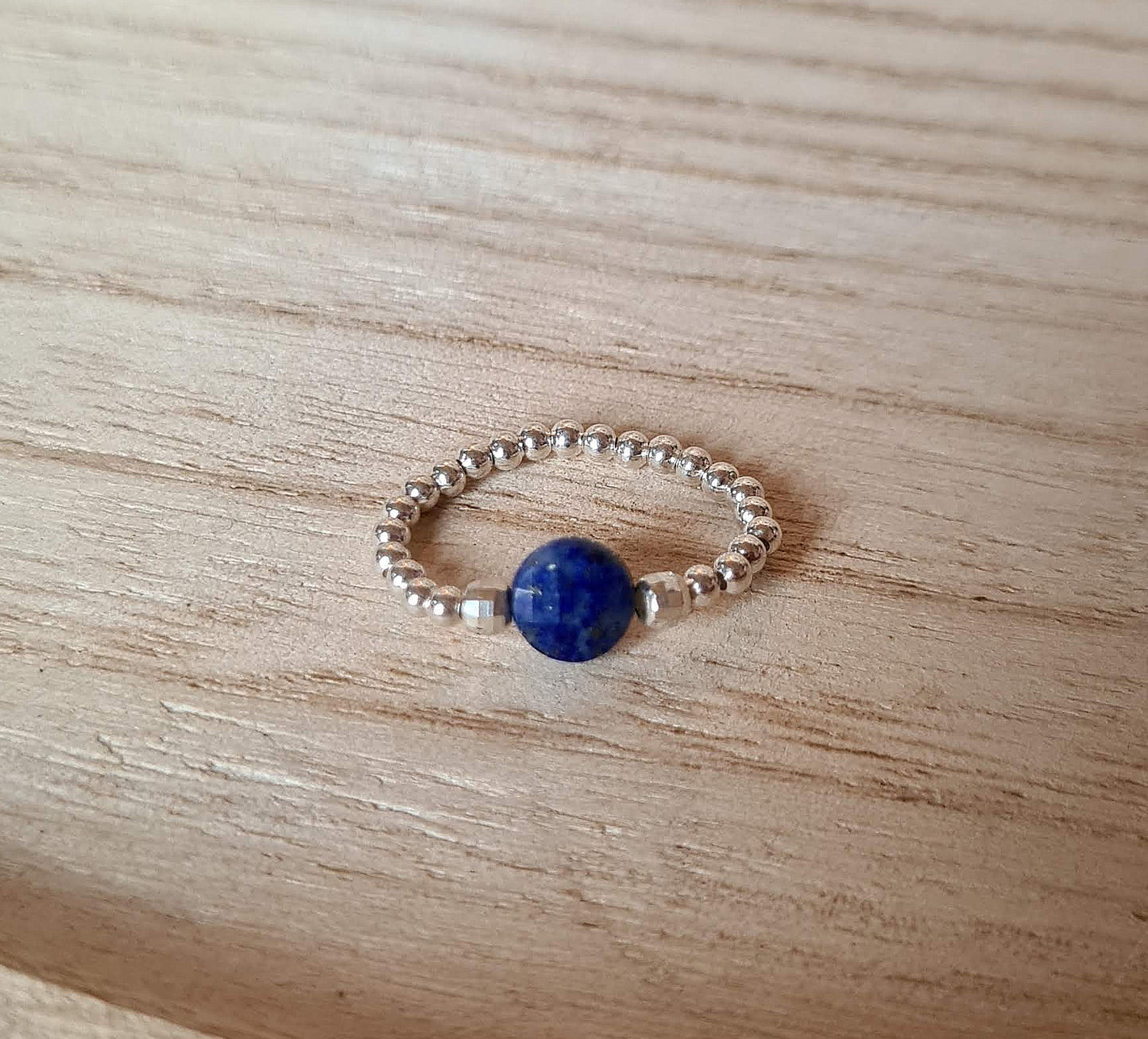 Bague"Nina" Lapis Lazuli Argent 925 ou Gold filled