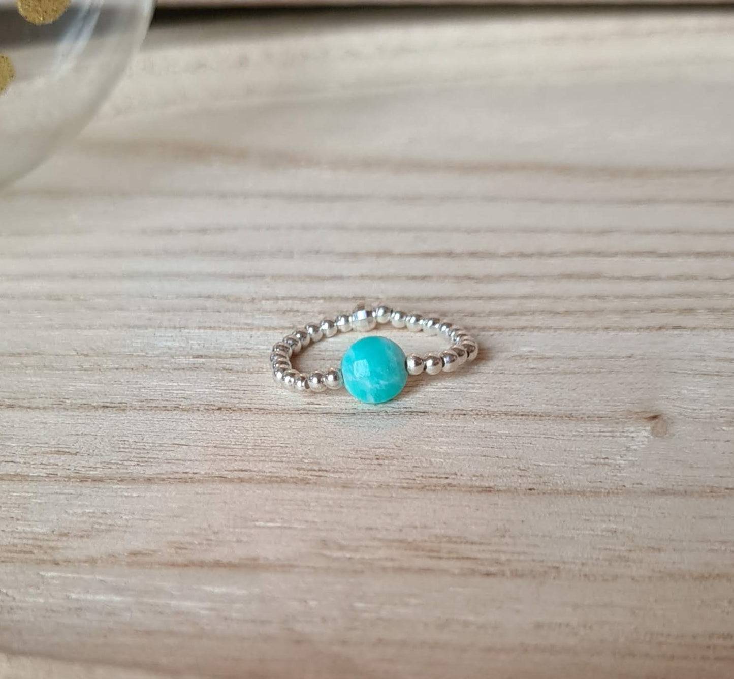 Bague"Nina" Amazonite Argent 925 ou Gold filled
