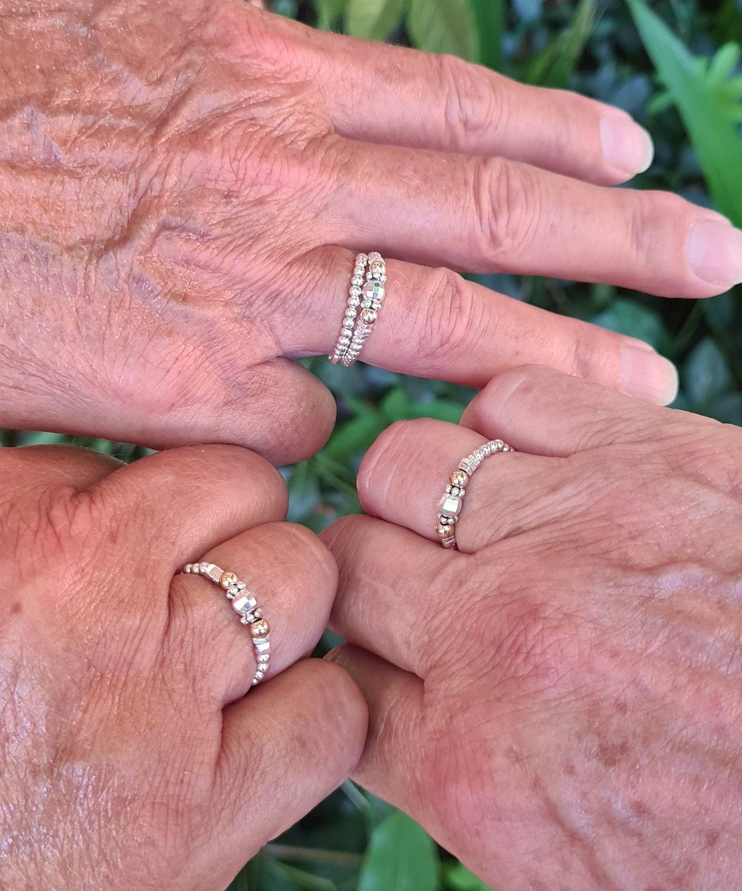 Bague"Lina" Argent 925 et Gold filled