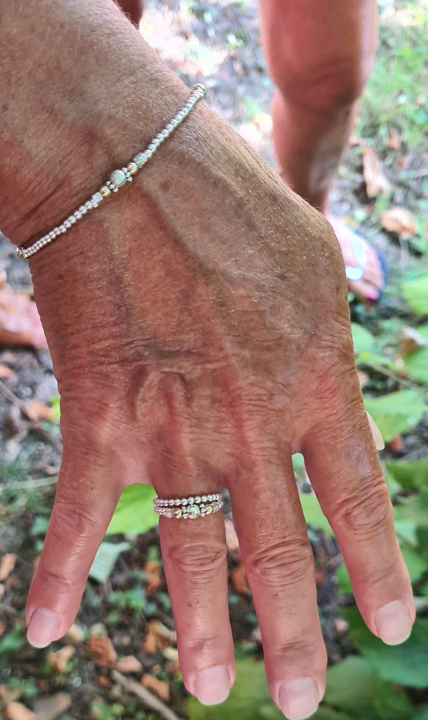Bague"Lina" Argent 925 et Gold filled