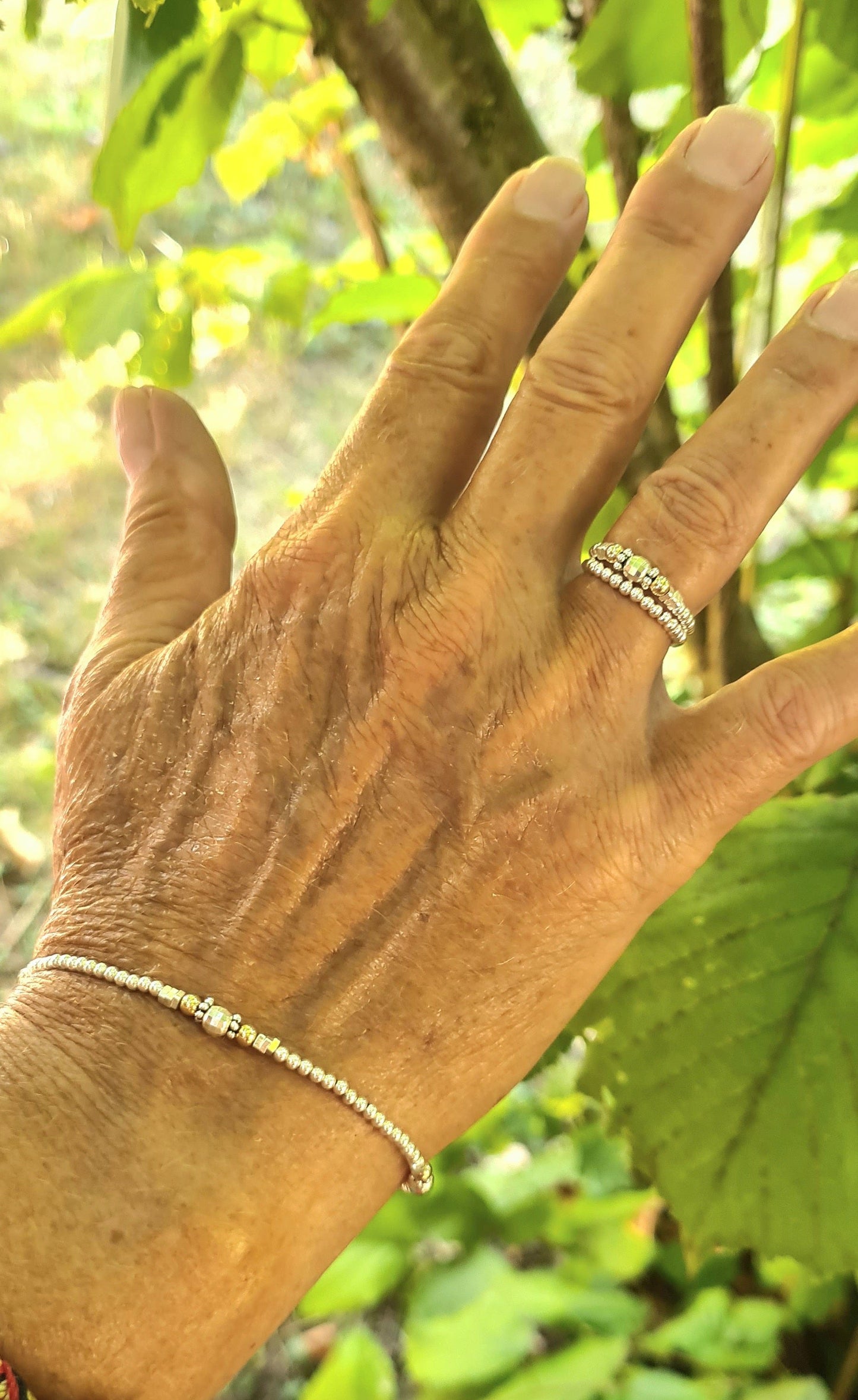 Bracelet "Lina" Argent 925 et Gold filled