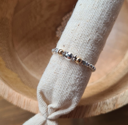 Bague"Lina" Argent 925 et Gold filled