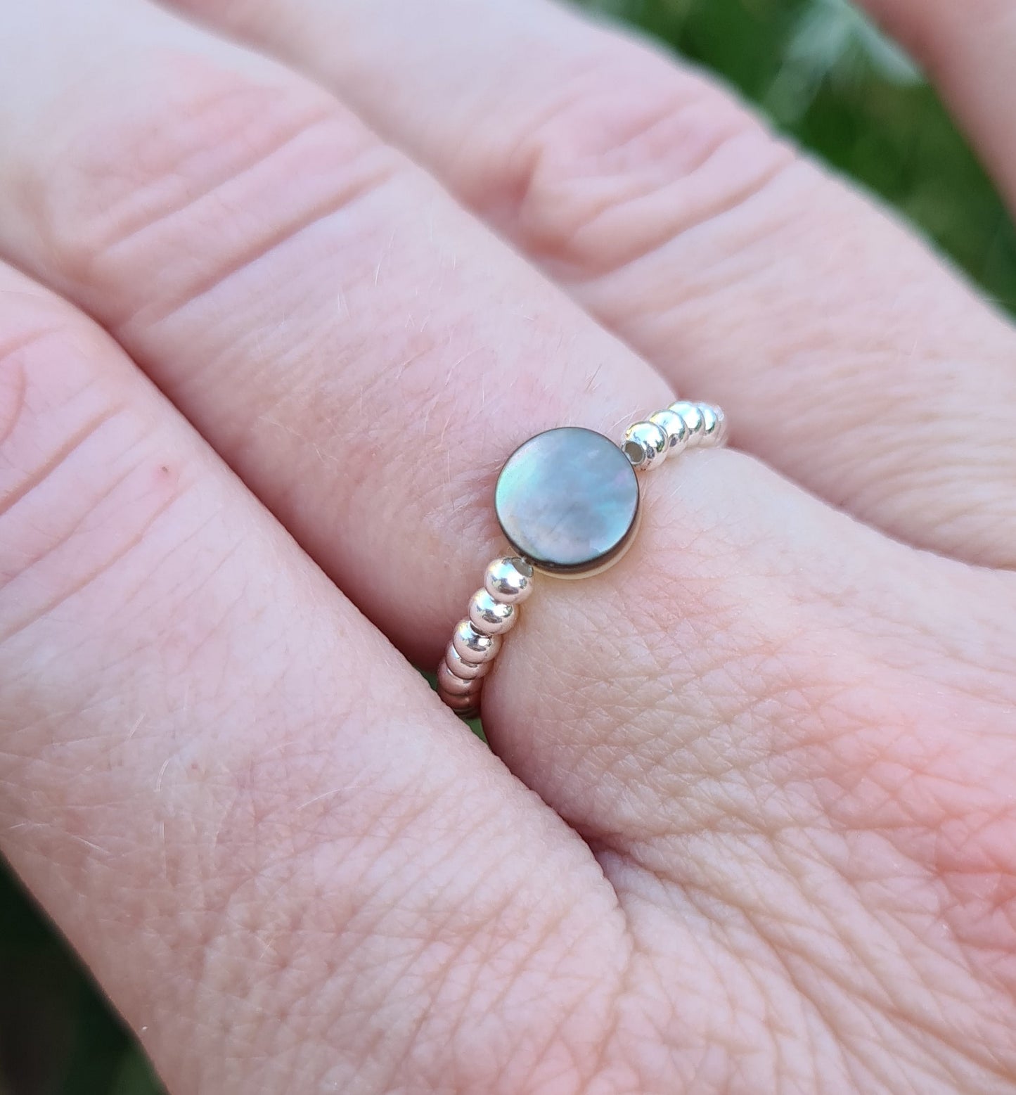 Bague"Nina" Nacre Argent 925 ou Gold filled