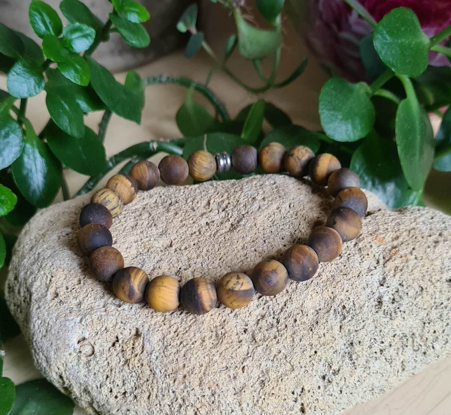 Bracelet Oeil de tigre dépoli