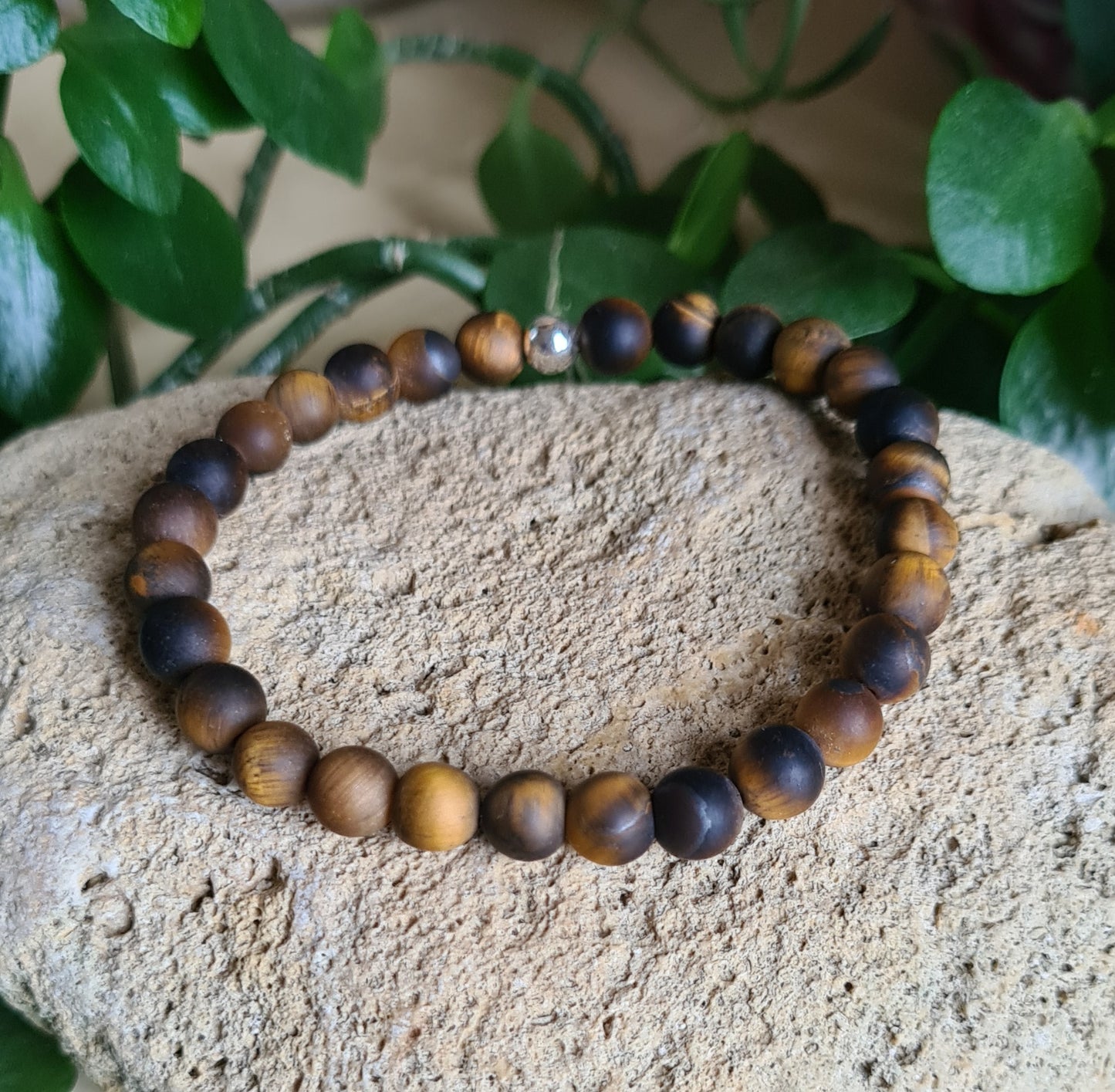 Bracelet Oeil de tigre dépoli