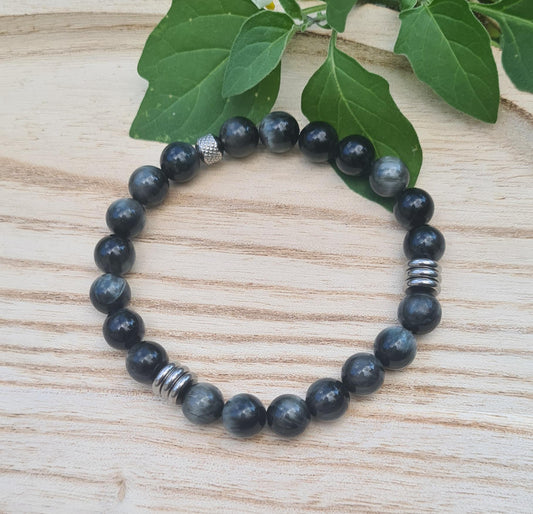 Bracelet "Rama" Oeil d'aigle 8mm