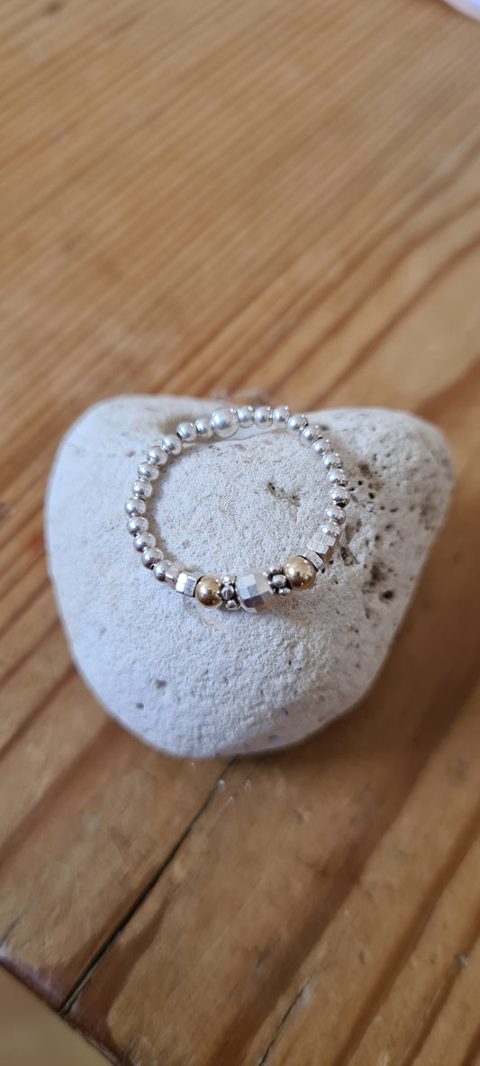 bague Lina argent 925 et gold filled