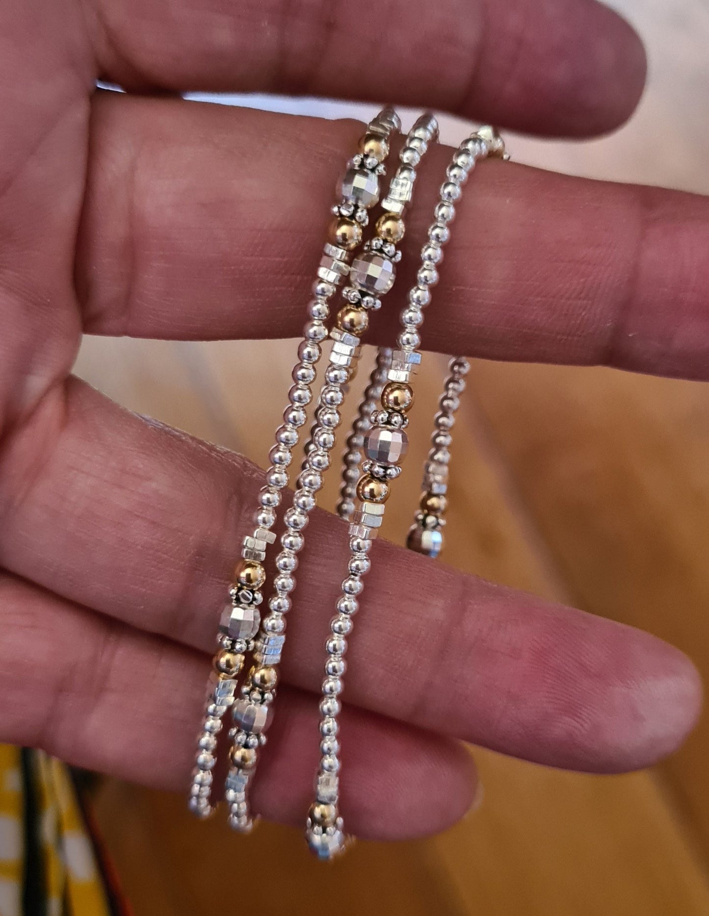 Bracelet "Lina" Argent 925 et Gold filled
