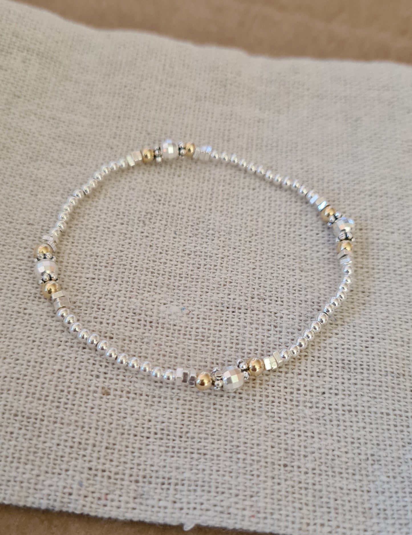 Bracelet "Lina" Argent 925 et Gold filled