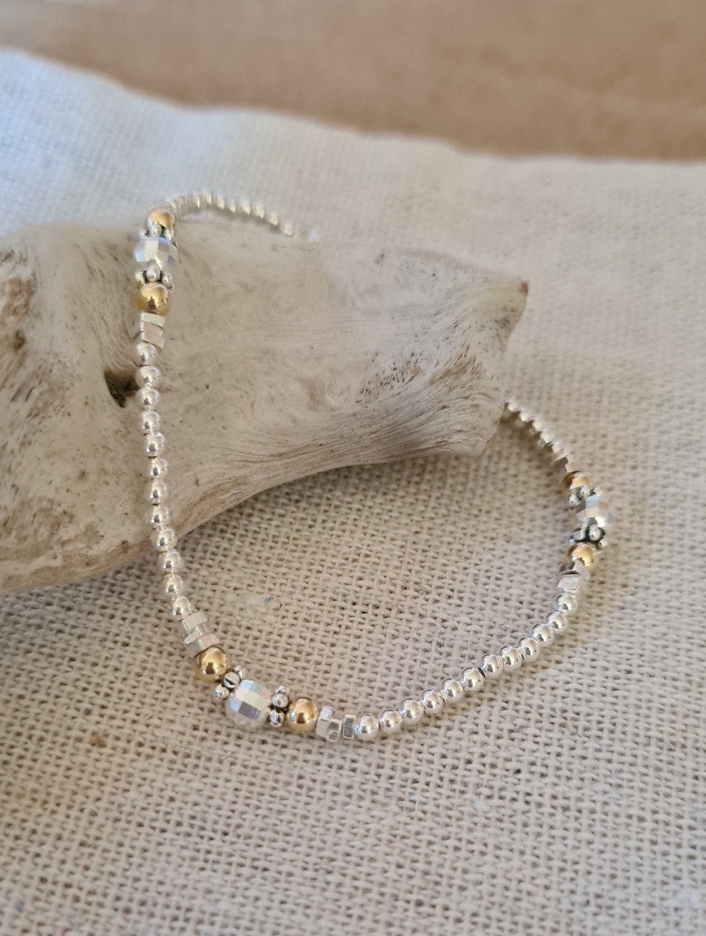 Bracelet "Lina" Argent 925 et Gold filled