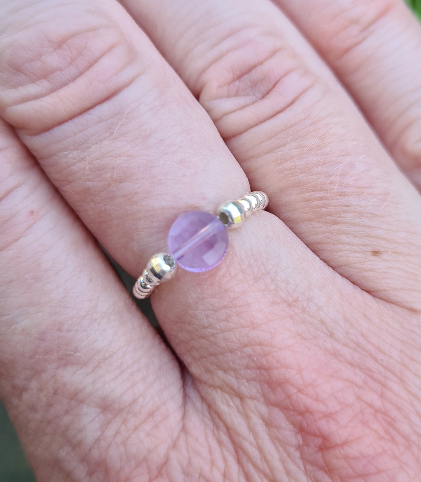 Bague"Nina" Améthyste Argent 925 ou Gold filled